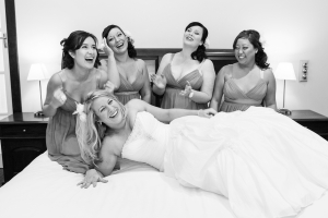 Wedding Photography Yellingup - Caves House - Janelle Matt - Black And White Bridesmaids