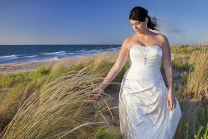 Wedding Photography Bunbury - Dalyellup Lake - Megan Rob - Bride In The Sand Dunes