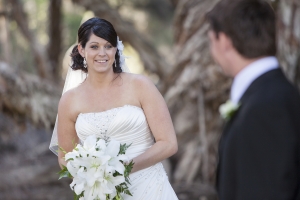 Wedding Photography Bunbury - Dalyellup Lake - Megan Rob - Bride With Bouquet