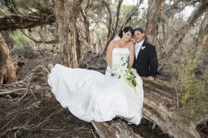 Wedding Photography Bunbury - Dalyellup Lake - Megan Rob - Couple In The Forest